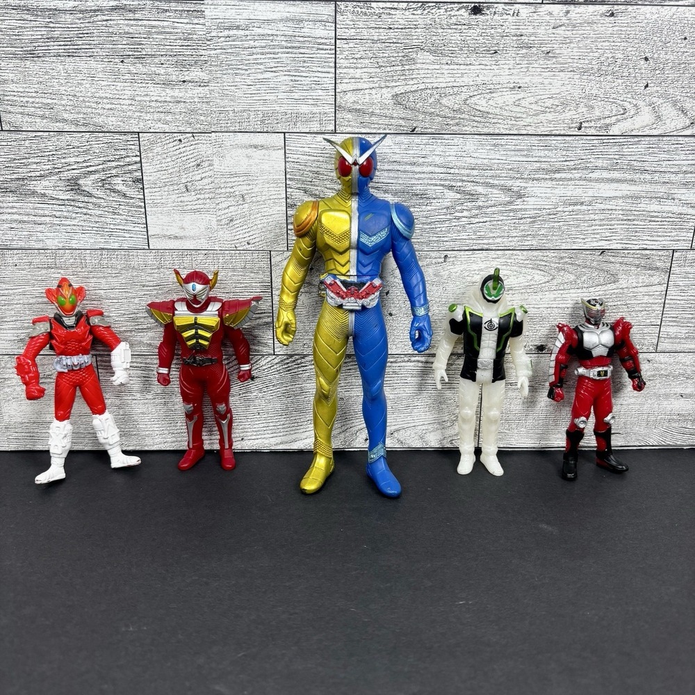 Masked‎ Rider Kamen Rider Soft Vinyl Figure Bulk Set of 5 from Japan